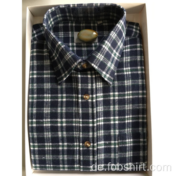 Flanell Stoff Business Shirt